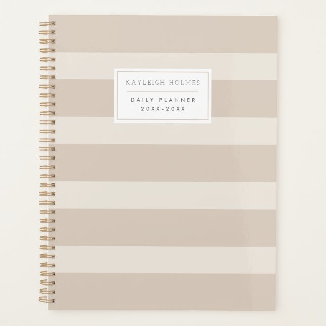 Agenda Planner minimalista de Beige (Anverso)