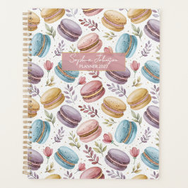 Agenda Planner Modern Personalized Macaroon Desserts