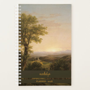 Agenda Planner monogramado de imágenes de paisajes