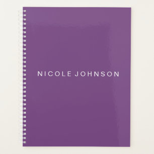 Agenda Planner morado/semanal/mensual