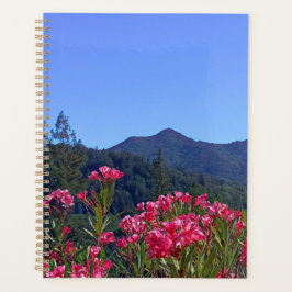 Agenda Planner Mt Tamalpais con flores rosas