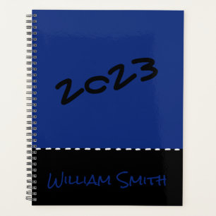 Agenda Planner negro azul