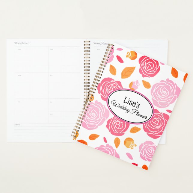 Agenda Planner Notebook-Boda Bride (Demostración)