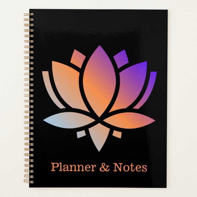 Agenda Planner & Notes Water Lily (Anverso)