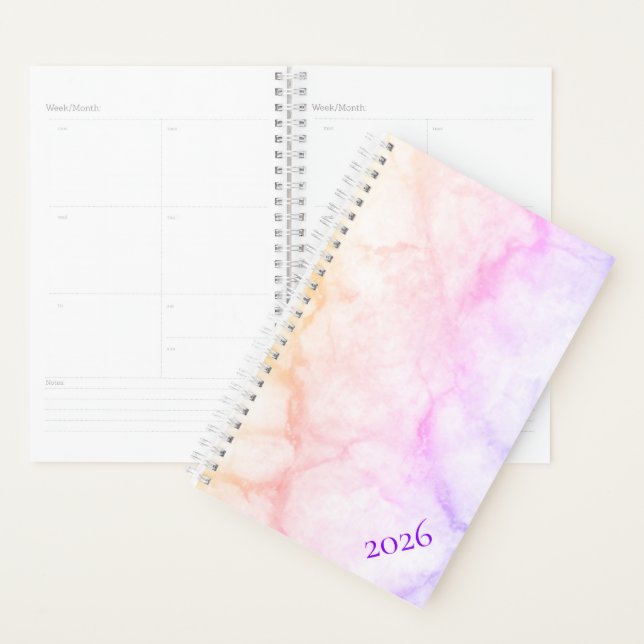Agenda Planner Ombre Marble 2023 (Demostración)