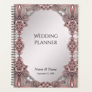 Agenda Planner ornamental rosado