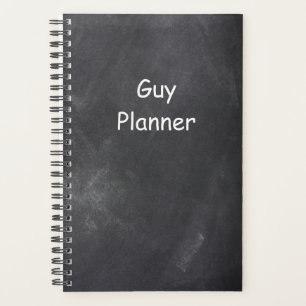 Agenda Planner Para Hombres Guy Planner Chalkboard Style
