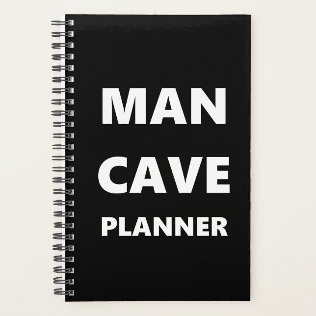 Agenda Planner Para Hombres Hombre Cave Planner Blanco Fu (Anverso)