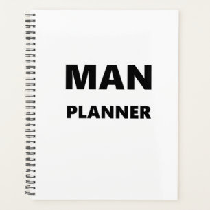 Agenda Planner Para Hombres Planner Black Font White