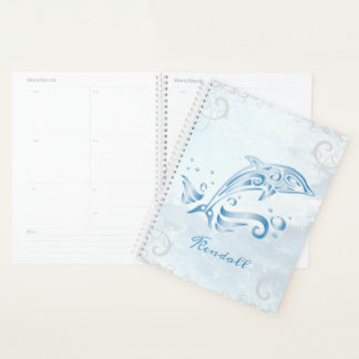 Agenda Planner personalizado de delfín azul