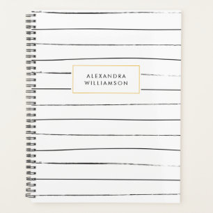 Agenda Planner personalizado de franjas esquemáticas