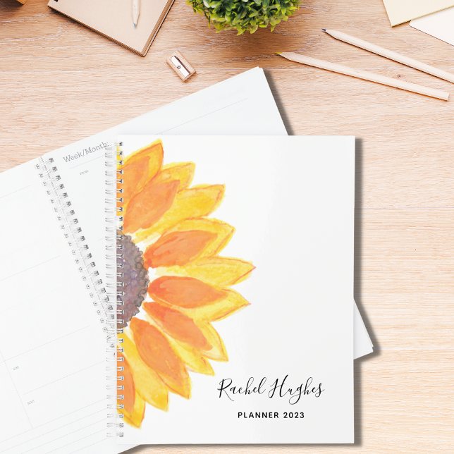 Agenda Planner personalizado de girasol 2023 (Subido por el creador)
