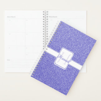 Agenda Planner personalizado de Purpurina púrpura