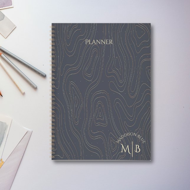 Agenda Planner personalizado de resumen en blanco (Subido por el creador)