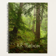Planner personalizado fotográfico de bosque tropic