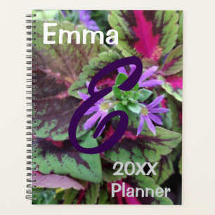 Agenda Planner, plantas y flores de otoño