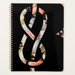 Agenda Planner Rococo Style - negro