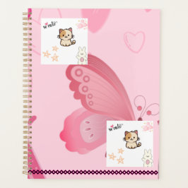 Agenda Planner rosa moderno