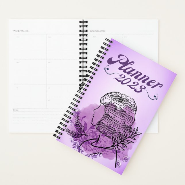 Agenda Planner Roxo Simples (Demostración)