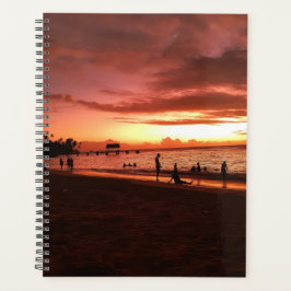 Agenda Planner semanal de luz solar en el Caribe