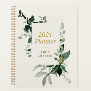 Agenda planner vegetal follaje 2021