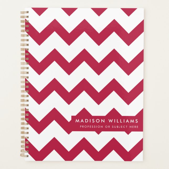 Agenda Planner Zigzag moderno mínimo (Anverso)