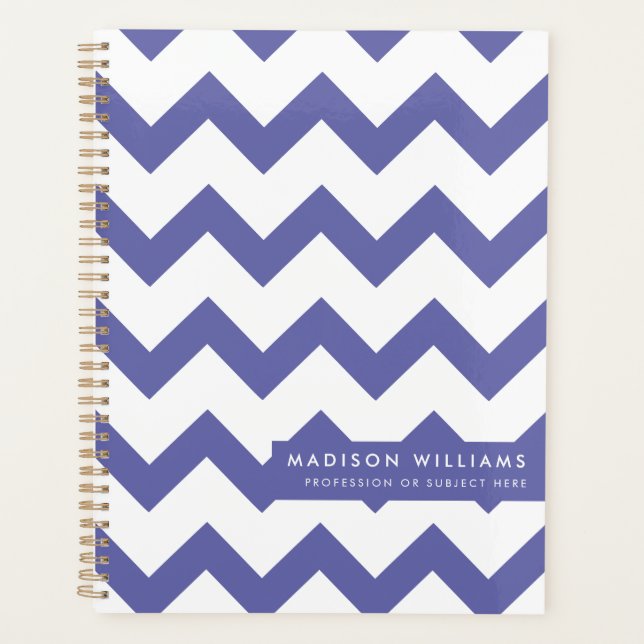 Agenda Planner Zigzag moderno mínimo (Anverso)
