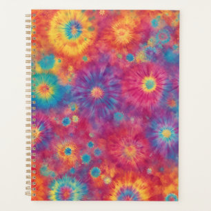 Agenda Plano de diseño de tinte de tinta arco iris