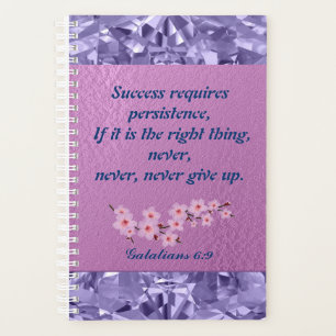 Agenda Plano de negocio mensual Purple Gemstone