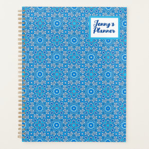 Agenda Plano de nombres de boho del patrón Kaleidoscope a