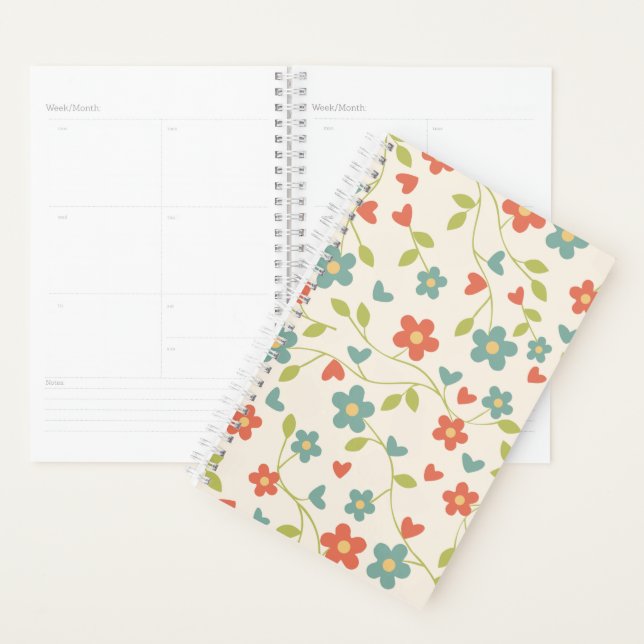 Agenda Plano de primavera floral (Demostración)