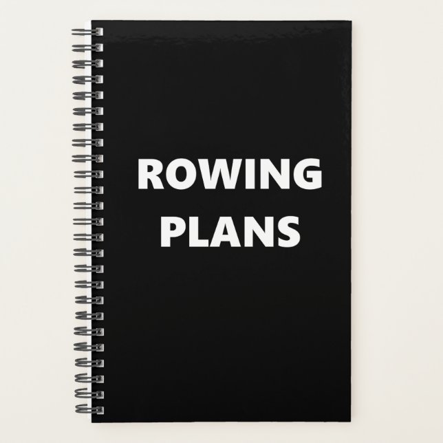 Agenda Plano de remo de pistas deportivas de Rowing (Anverso)