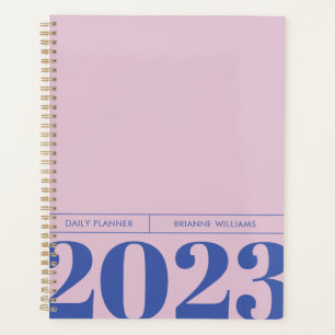 Agenda Plano diario Minimalista en negrita