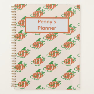 Agenda Plano personalizado de calabaza
