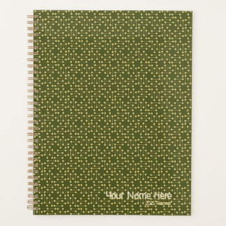 Agenda Plano y calendario sin fecha de diseño retro