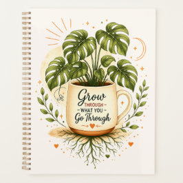 Agenda Planta Monstera en taza de café | Botánico Acogedo