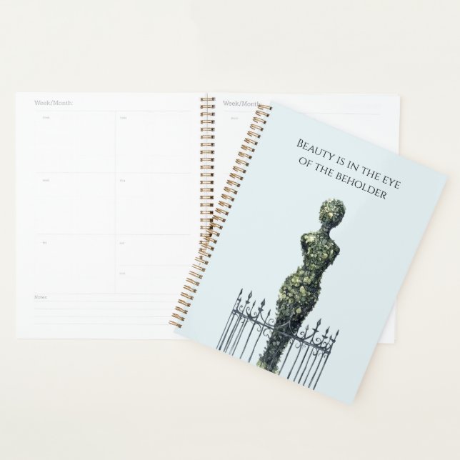 Agenda Planta Verde con Forma de Mujer (Demostración)