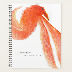 Agenda Plantador/Agenda De Pájaros Míticos Pintados Rojos