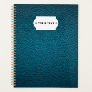 Agenda Plantador de cuero azul