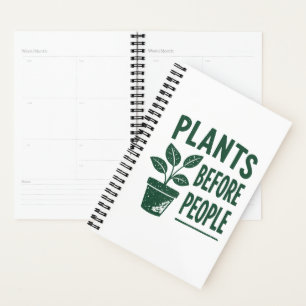 Agenda Plantas divertidas antes que las personas Arte de
