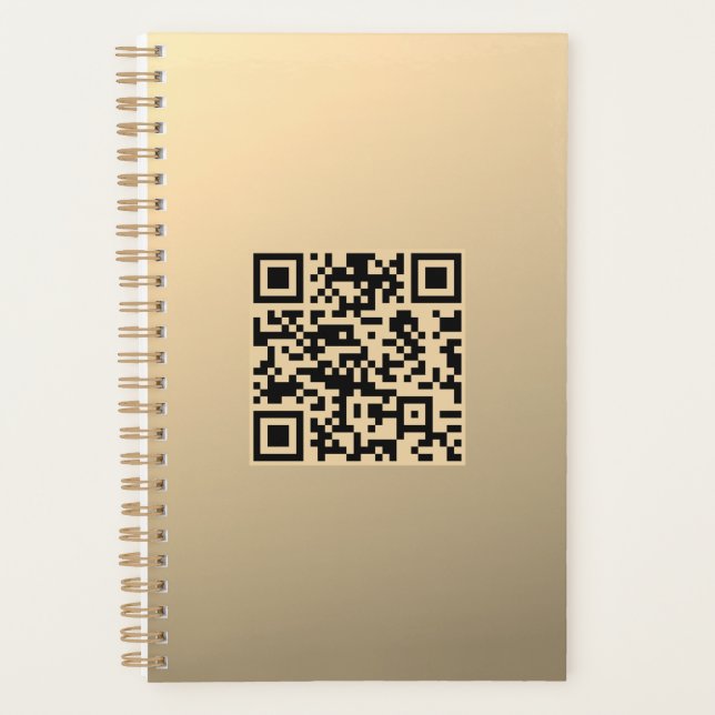 Agenda Plantilla de código QR editable instantáneamente | (Anverso)