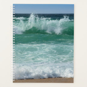 Agenda Plantilla de Olas Marinas de Playa personalizado