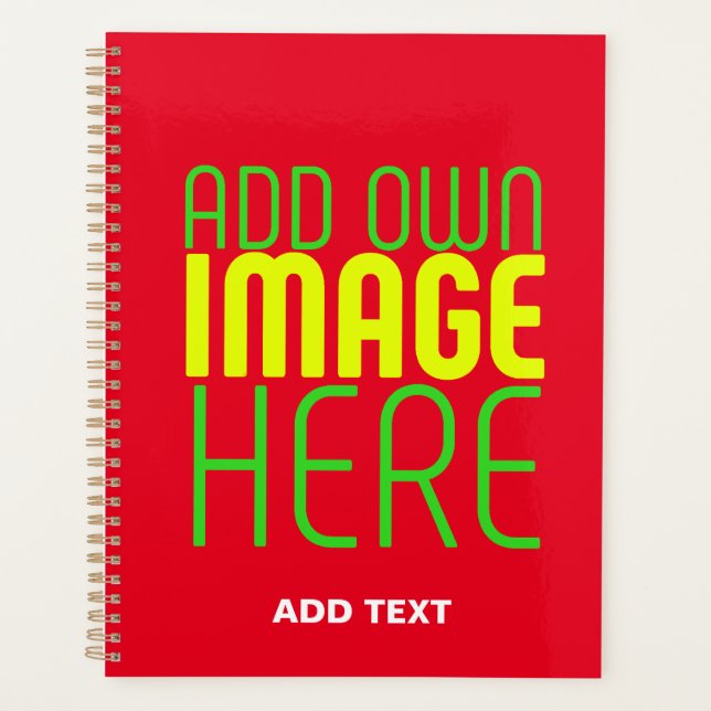 AGENDA PLANTILLA DE TEXTO DE IMAGEN ROJA SIMPLE EDITABLE  (Anverso)