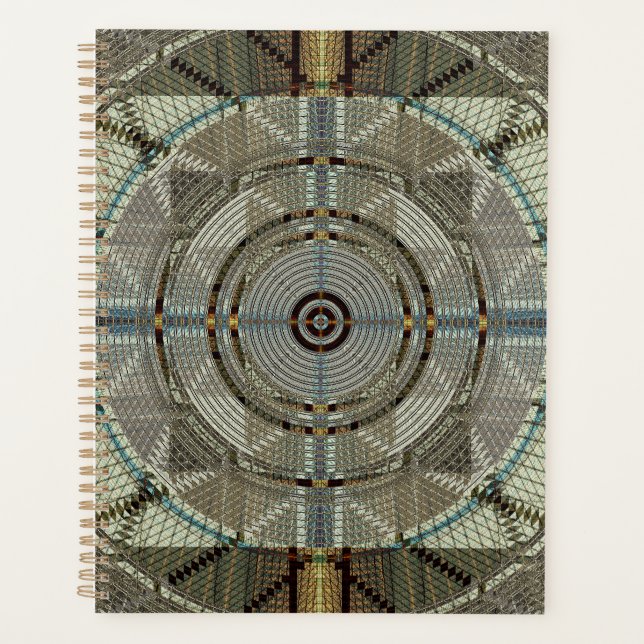 Agenda Plata Filigree Scales Fractal Art (Anverso)