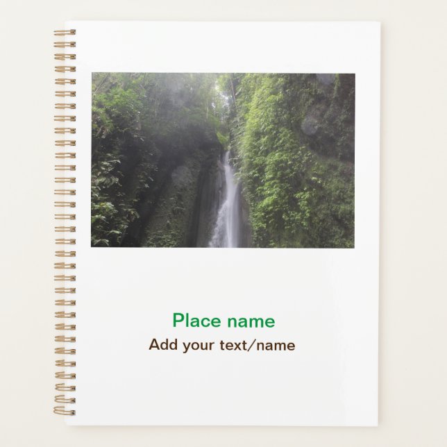 Agenda playa de agua océano playa añadir nombre de sitio  (Anverso)