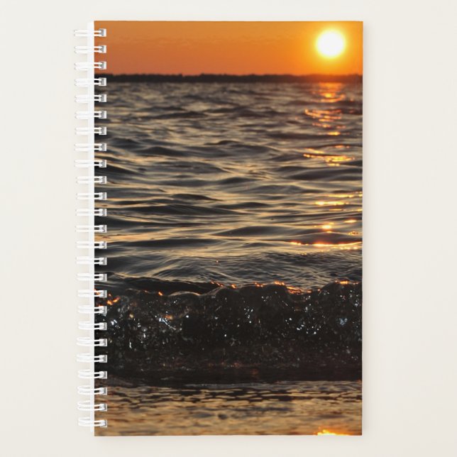 Agenda playa de atardecer (Anverso)
