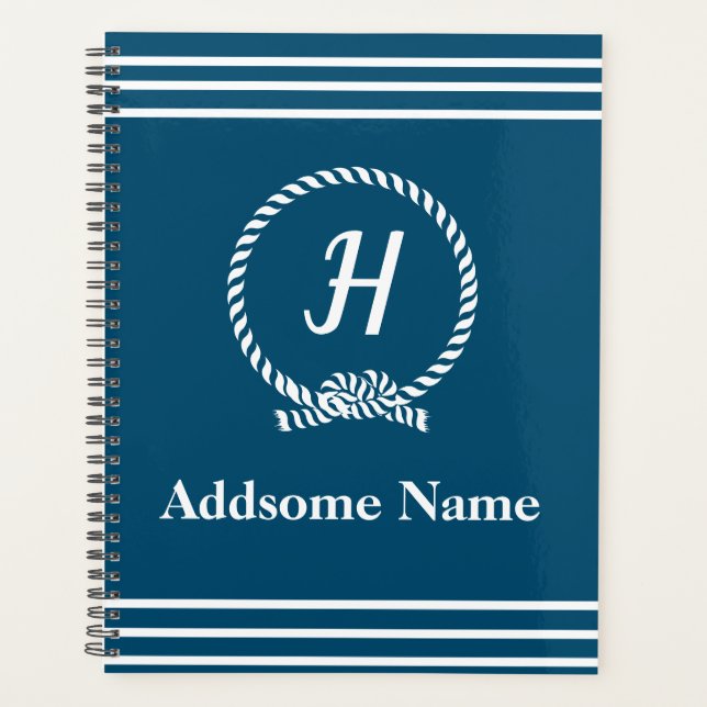 Agenda Playa de la Marina Náutica Costa Monogramada (Anverso)