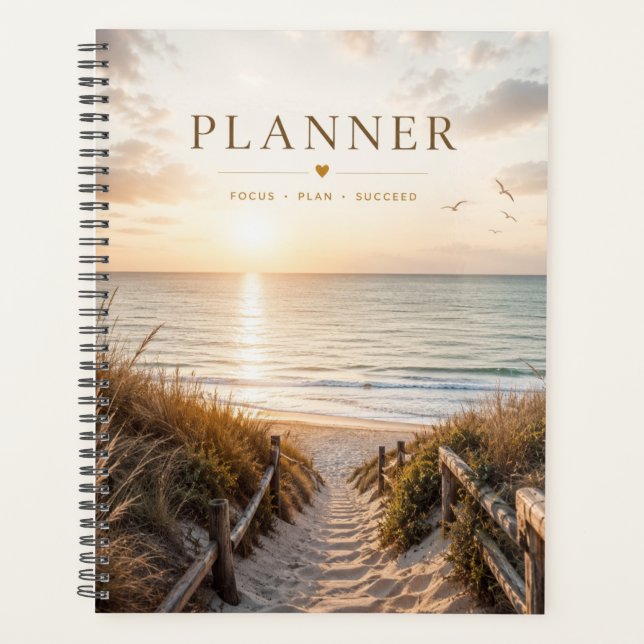 Agenda Playa Simple al Atardecer  (Anverso)