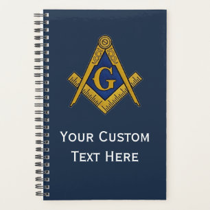 Agenda Plaza Masónica de Regalos Freemason y Azul de brúj
