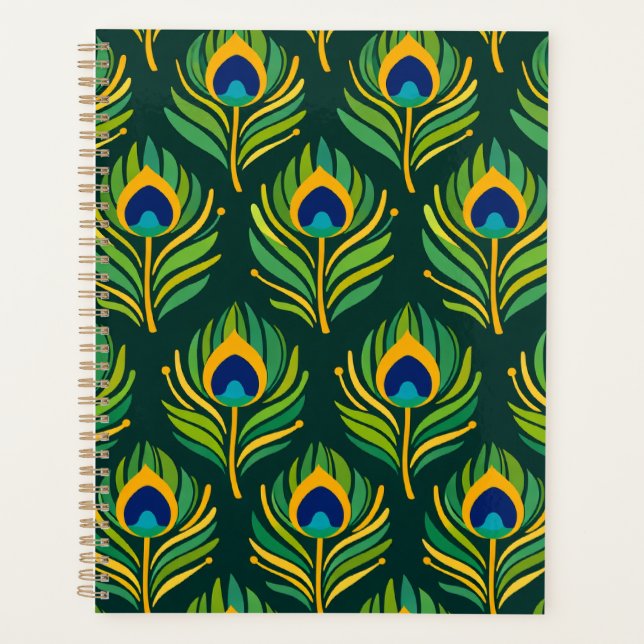 Agenda Pluma de pavo real (Anverso)